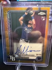 Kameron Misner 2025 Topps Chrome Auto Rookie Gold Wave #RA-KM1 Serial #d 39/50