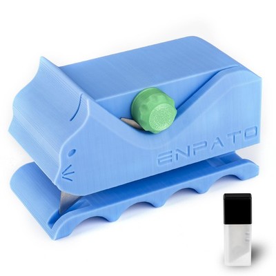 Enpato Cardboard Cutter for Cat Scratchers with 10pcs Blade,3D Light Blue