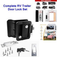Complete Rv Trailer Door Lock Set For Camper Cargo Horse Utility Trailers