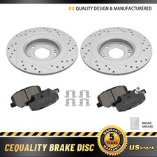 Rear Drilled Rotors Ceramic Pads for Mitsubishi Outlander Sport RVR 2013 - 2024