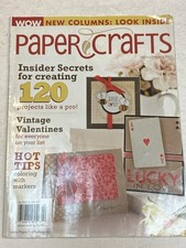 Paper Crafts Magazine Jan Feb 2009 Insider Secrets Vintage Valentines Marker Tip