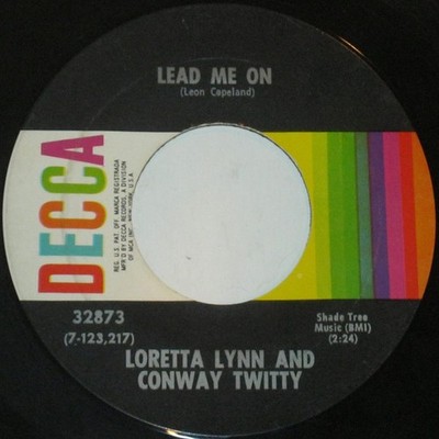 Conway Twitty  Lore - Lead Me On - Used Vinyl Record 7 - G8100z