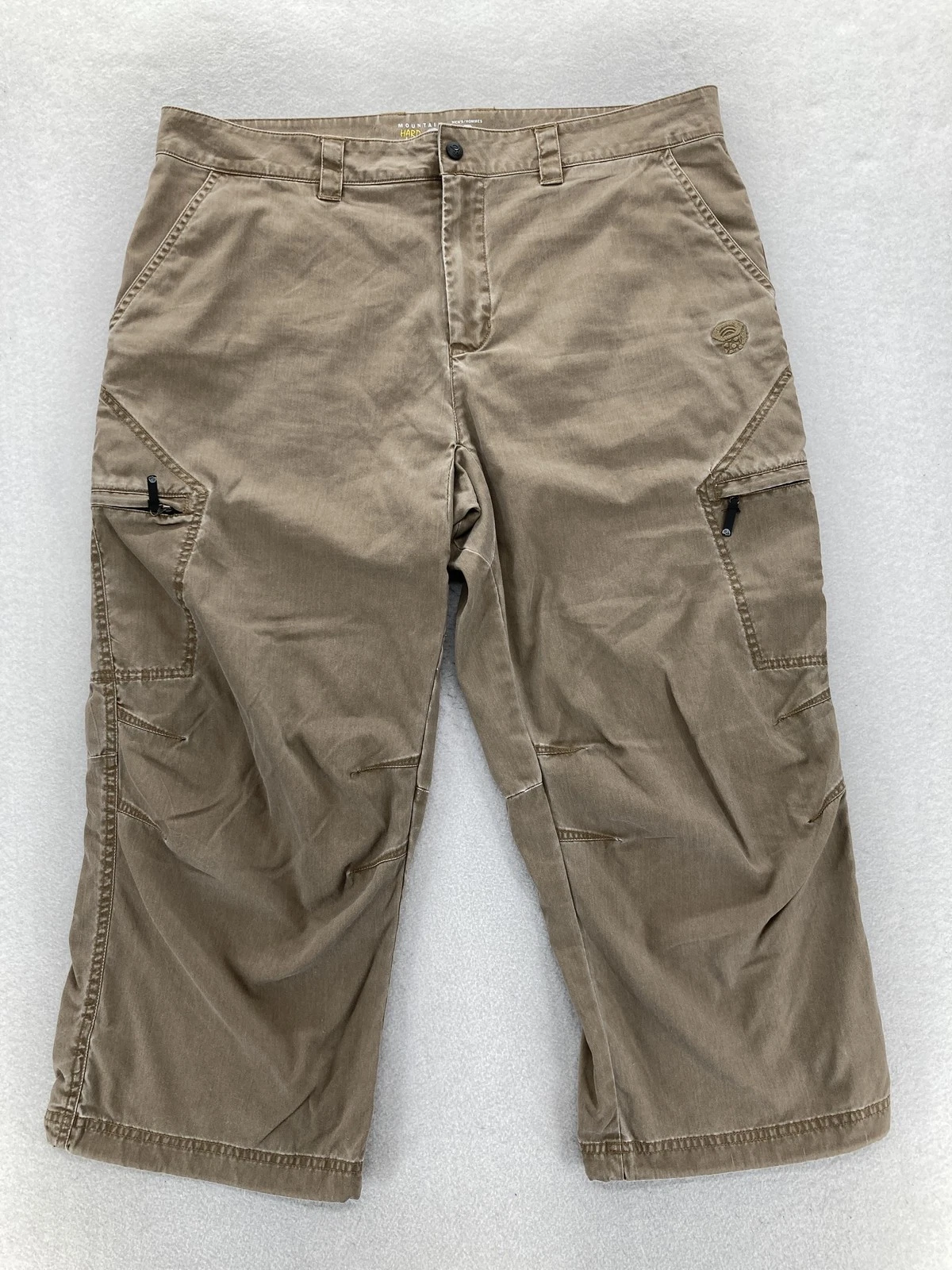Mountain Hardwear Pants Mens 38 Hiking Outdoor Cargo Zip Pockets Nylon Trail