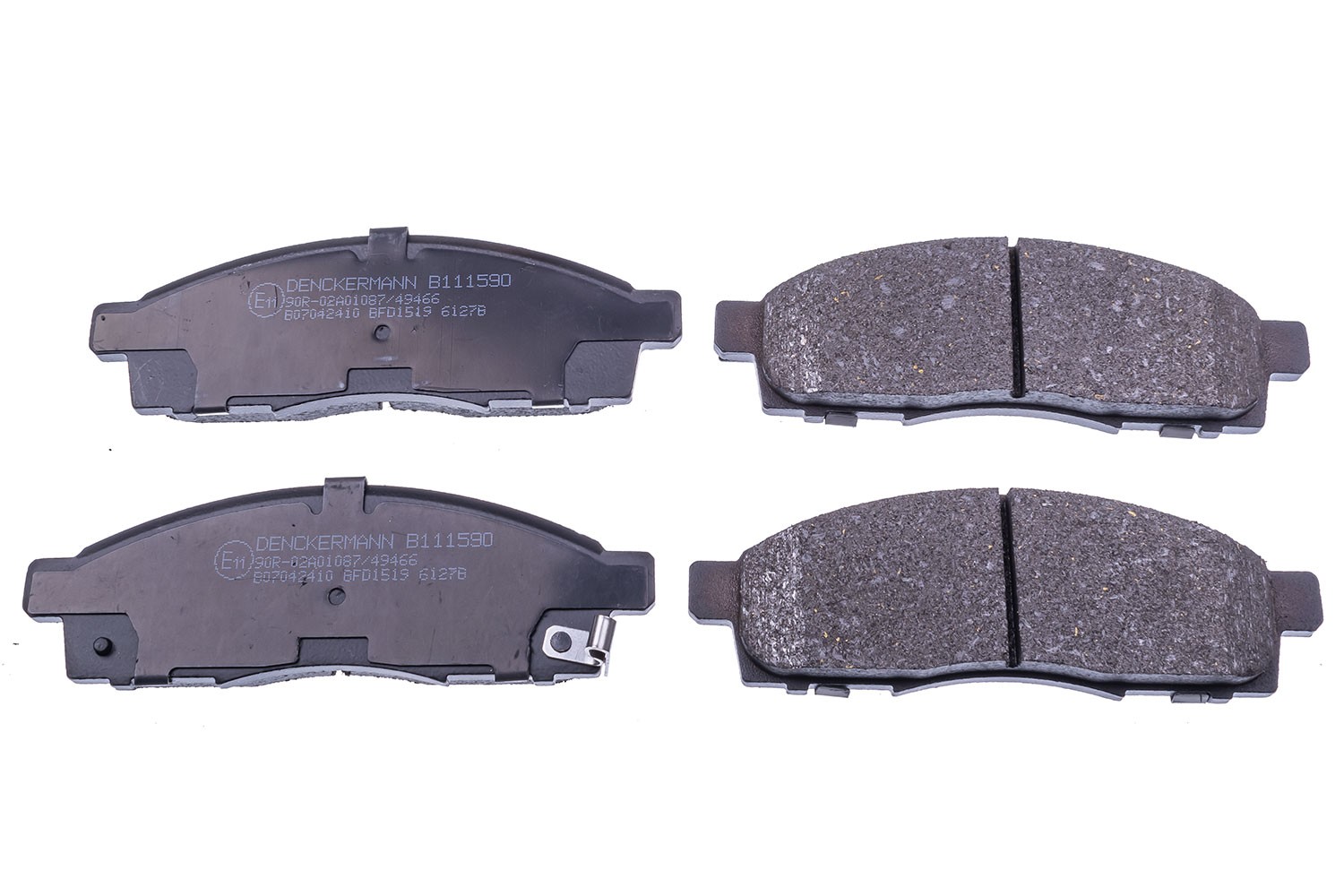 Fits DENCKERMANN FILTRY B111590 BRAKE PADS