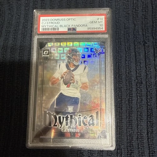 2023 Optic CJ Stroud MYTHICAL Black Pandora /25 PSA 10 💎 GEM ROOKIE CARD 🔥