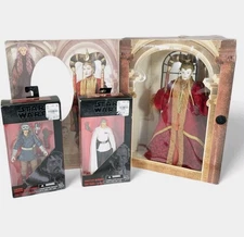 Queen Amidala Red Senate Gown Doll Hasbro Star Wars 1999 & Cassian Andor Krennic