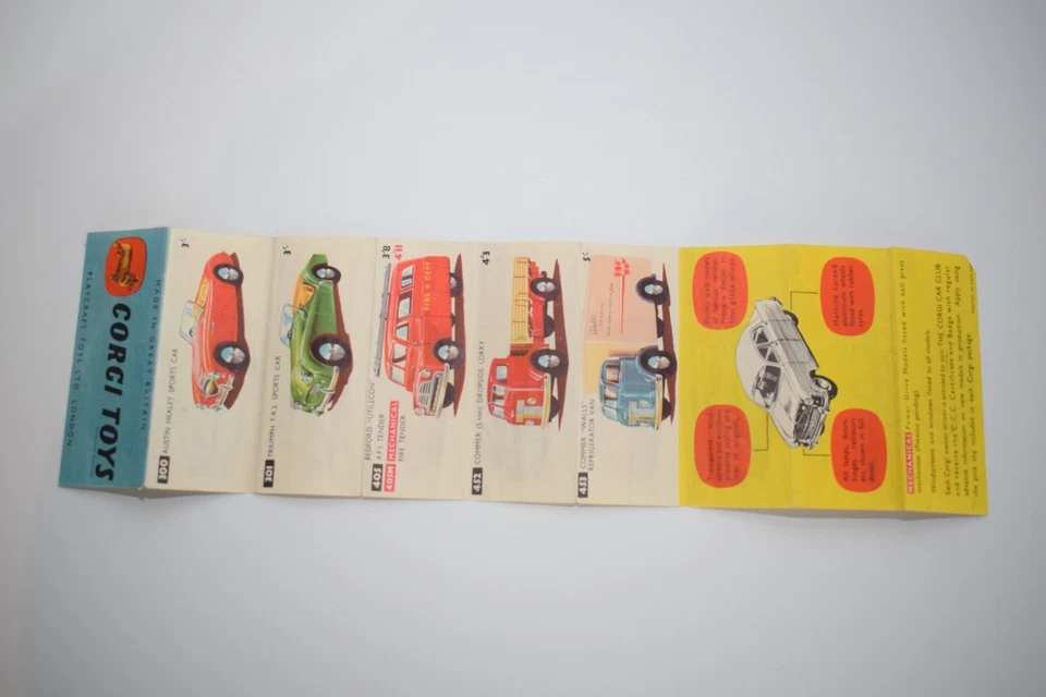 B93 CATALOGO CARTELLA VOLANTINO CORGI TOYS POCKET EXC. COND. - Immagine 2 di 4