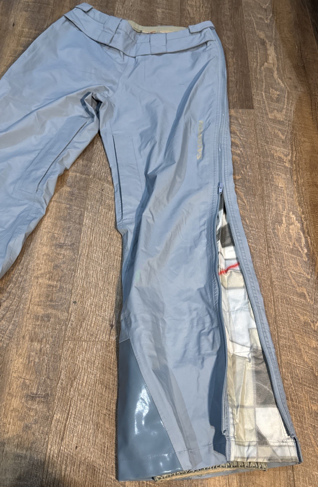 SALOMON Salomom Advanced Skin Pantaloni da Neve Uomo Med Zipper Lades Blu Chiaro C Gear