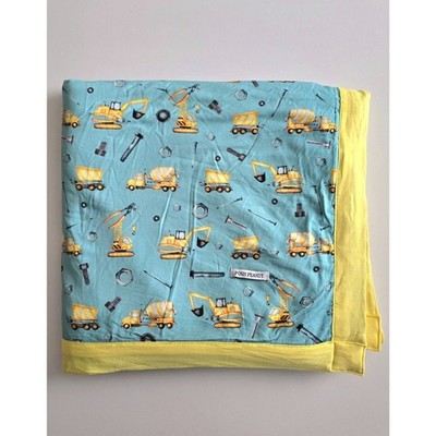 NWOT Posh Peanut Two Sided Construction Blanket, 60X60