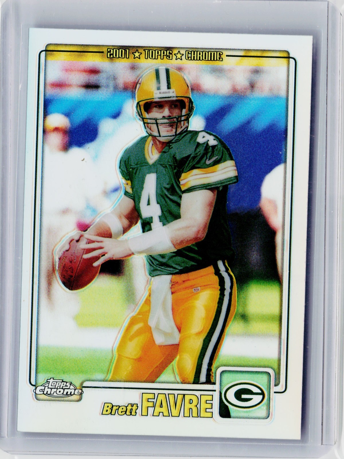 2001 TOPPS CHROME REFRACTOR #46 - BRETT FAVRE #ED 682/999