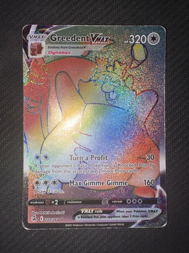 Greedent VMAX (Secret) 272/264 Swsh08: Fusion Strike Holo