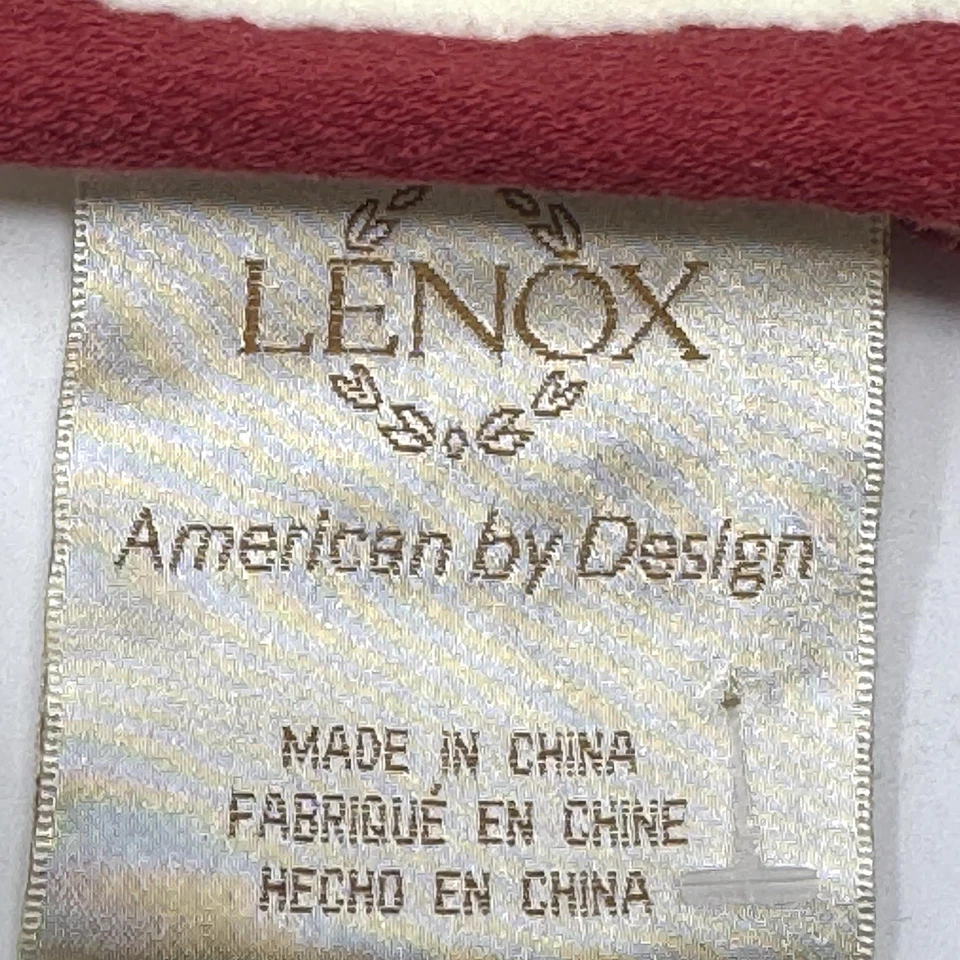 Lenox Toallas de Navidad 1 Baño 1 Toalla de Mano Acebo Bayas Brillo Nuevo con Etiquetas Algodón Foto 3 de 4