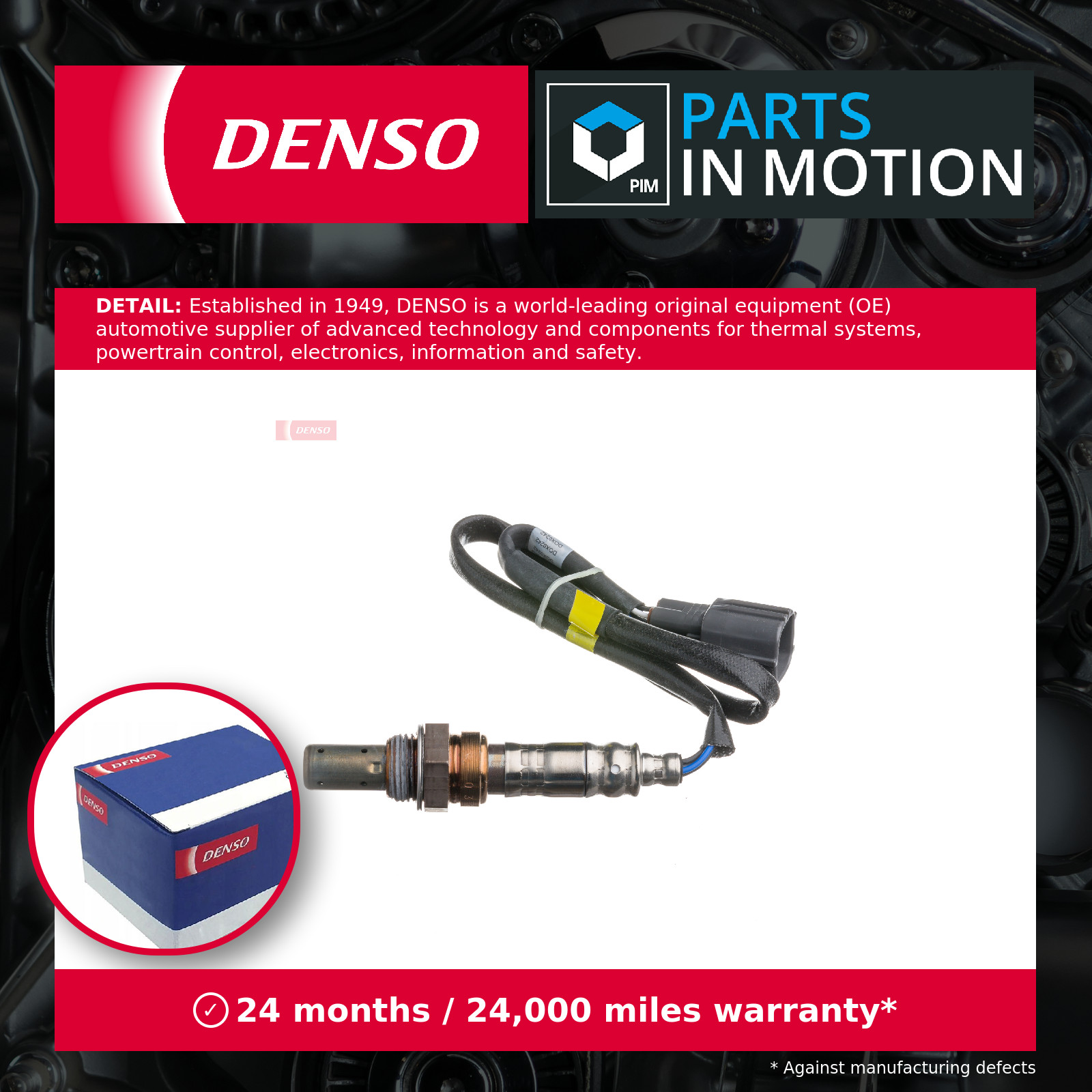 Lambda Sensor DOX-0242 Denso Oxygen 8973754171 8946726010 8946728030 8946733020 - Image 5