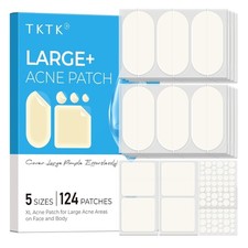 Portable Hydrocolloid Acne Patches - 124 Count to Achieve Clear Complexion