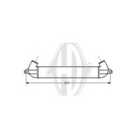 LadeluftküHler Aluminium FüR Fiat Doblo Cargo 223 1.3 D Multijet 1.9 Jtd 119