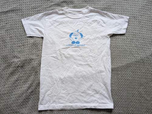 Redrum Dogpound Shirt Adult Small White Blue Dog Graphic Tee Skateboarding