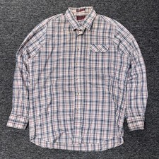 Vintage 80s Levis Action Plaid Multicolor Western Button Shirt Mens - Sz L