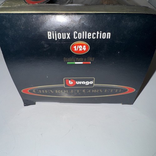 BURAGO BIJOUX 1957 CORVETTE RARE - YELLOW W/RED 1:24 New - 第 5/9 張圖片