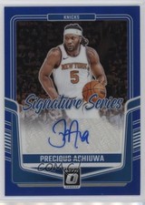 2024 Donruss Optic Signature Series Blue Prizm 2/25 Precious Achiuwa Auto 1ay2