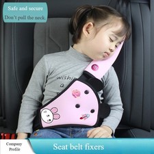 Child Car Safety Seat Belt Pad Shoulder Harness Protector Kid Comfort Cover Clip