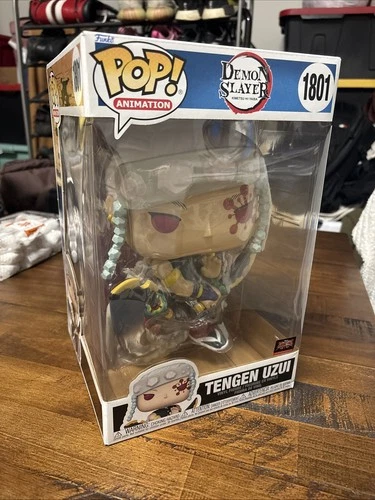 Funko Pop! Jumbo 10 in:Demon Slayer:Kimetsu no Yaiba-Tengen Uzui Targetcon #1801