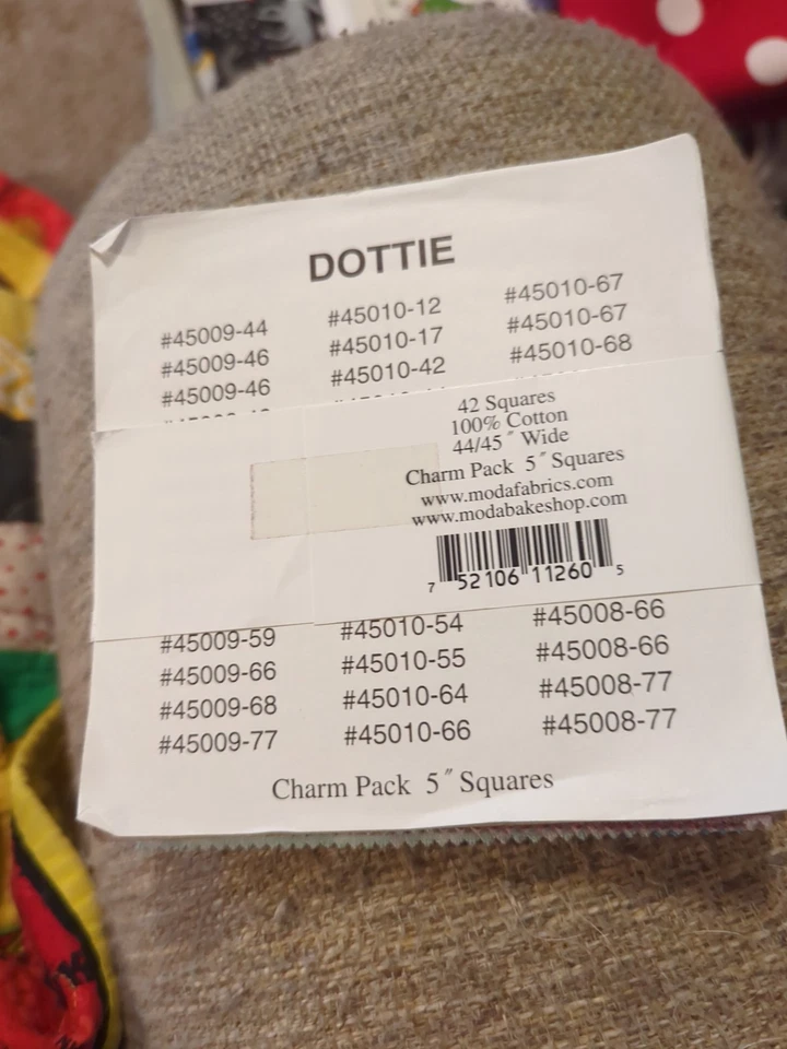 Moda's Dottie Charm Pack Polka Dot Cotton Fabric (42-5" Squares, OOP) - Image 2 of 4