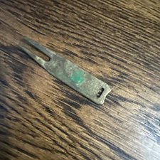 Vintage Brass Golf Divot Tool With Advertising API