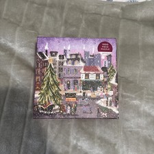 Christmas Cottage Square Boxed 1000 Piece Puzzle by Galison