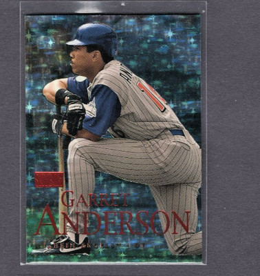 2000 SKYBOX PREMIUM STAR RUBIES EXTREME PARALLEL 189 GARRET ANDERSON MINT #50/50