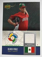Oliver Perez 2006 Upper Deck WBC World Baseball Classic Patch Collection MEXICO