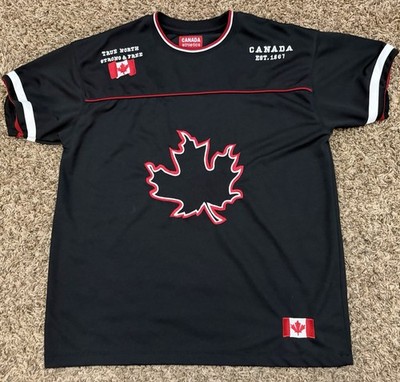 Canada Athletics True North Strong & Free Embroidered Patches Unisex Shirt Large