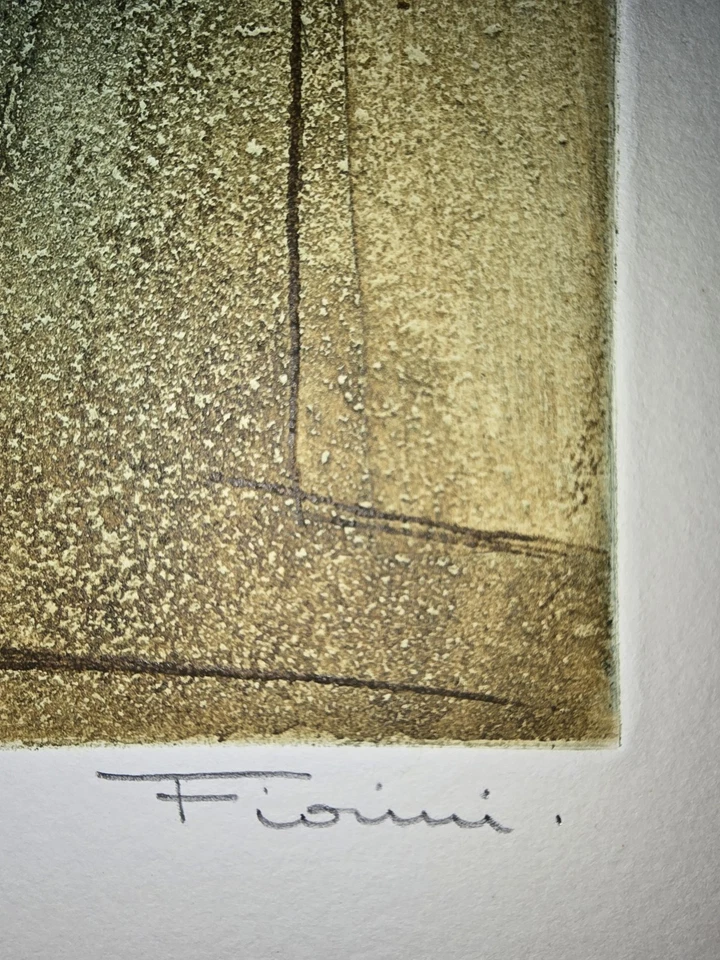 Marcel Fiorini lithographie signée crayon sur vélin gravure - Photo 2/4