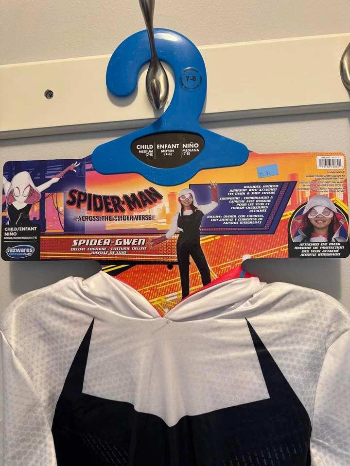 Traje Disfraz Spider-Gwen Niños - Talla 7-8 Foto 2 de 4