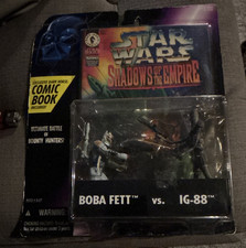 Kenner Star Wars Shadows of the Empire Boba Fett vs IG-88 2-Pack w Comic Book