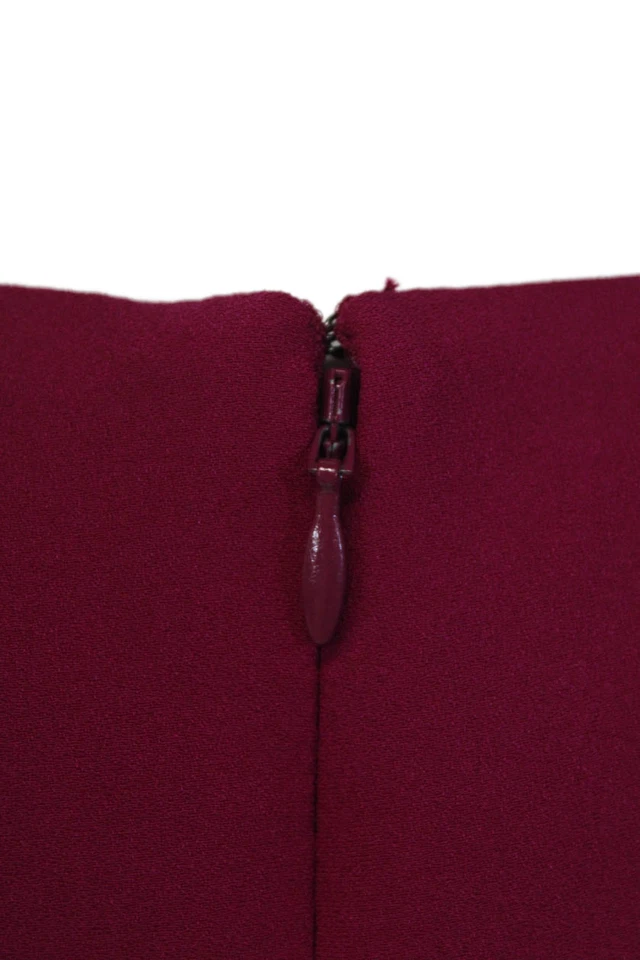 Vestido BCBG Max Azria para mujer con detalle de volantes cuello en V sin mangas rosa talla 2 Foto 4 de 4