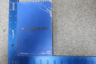 Honda CIVIC LX SE EX SEDAN COUPE Owner's Manual 2015 Book 15 Free Ship OEM OM29