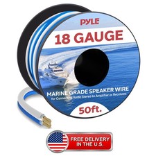 50ft Waterproof 18 Gauge Marine Speaker Wire - Audio Connection Solution
