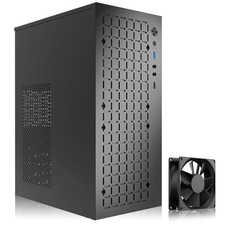 Micro ATX Mini ITX Case High Airflow Slim USB 3.0 80mm Fans Black