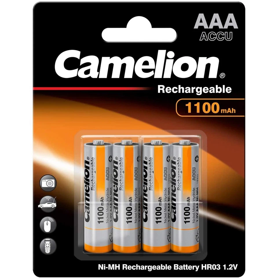 [17011403] Camelion Camelion - 4 piles rechargeables ( accus ) AAA / LR3 NiMH... - Photo 1/2