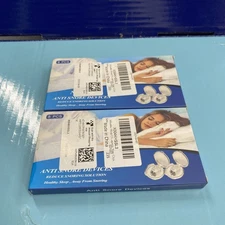 2X  Silicone Anti Snore Nose Clip Magnetic Stop Snoring 8 Pcs Ea (16 Total)