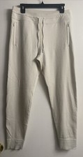 Lululemon Engineered Warmth Jogger Wool Blend Women s Size 10 White Opal Waffle