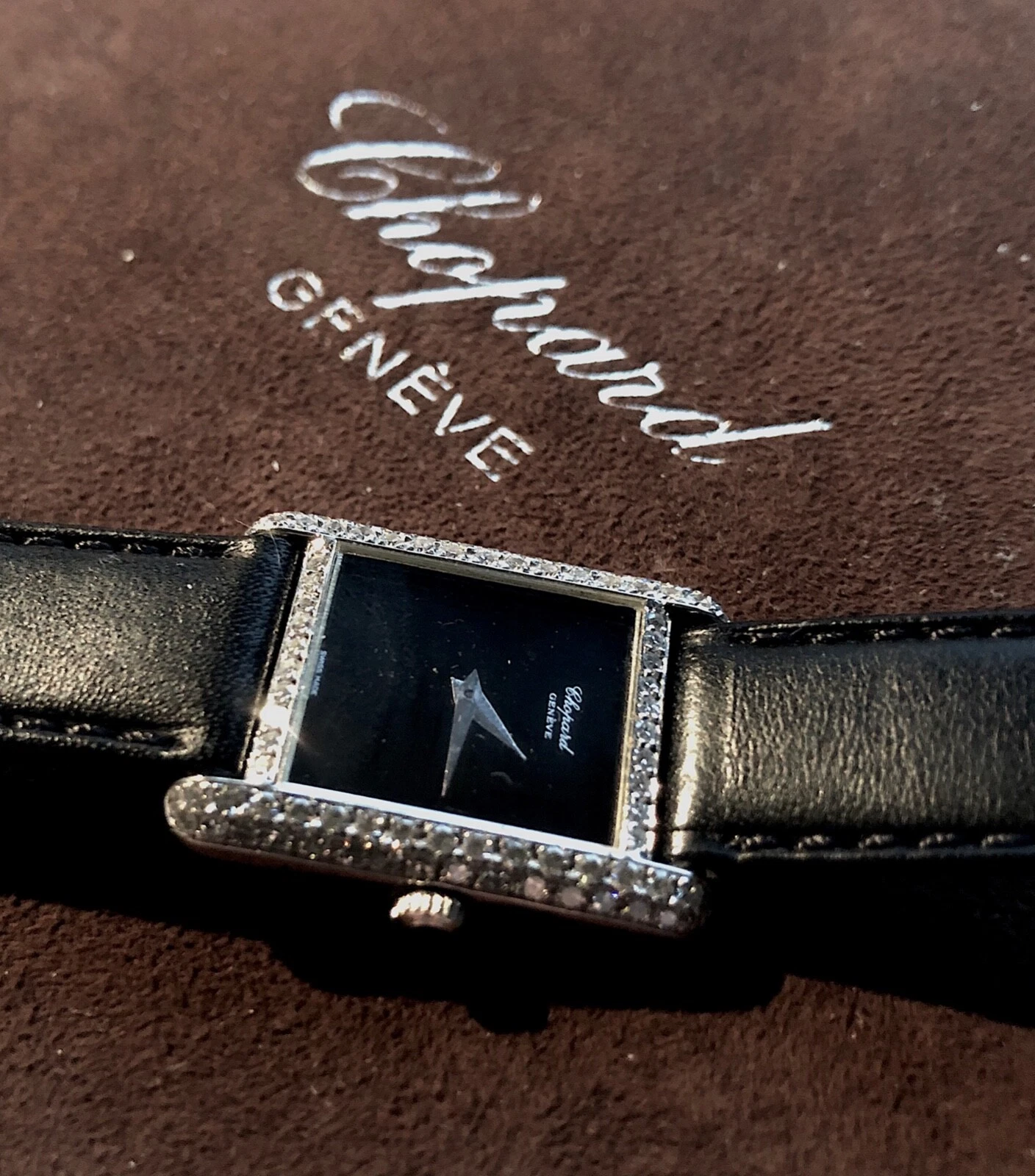 Chopard — Chopard-Ladies Brilliant Watch, "Les Classiques"-60s 18ct WG and Diamonds