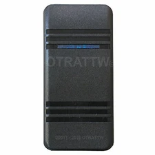 OTRATTW Carling Tech Contura III Rocker Switch, SINGLE BLUE LENS