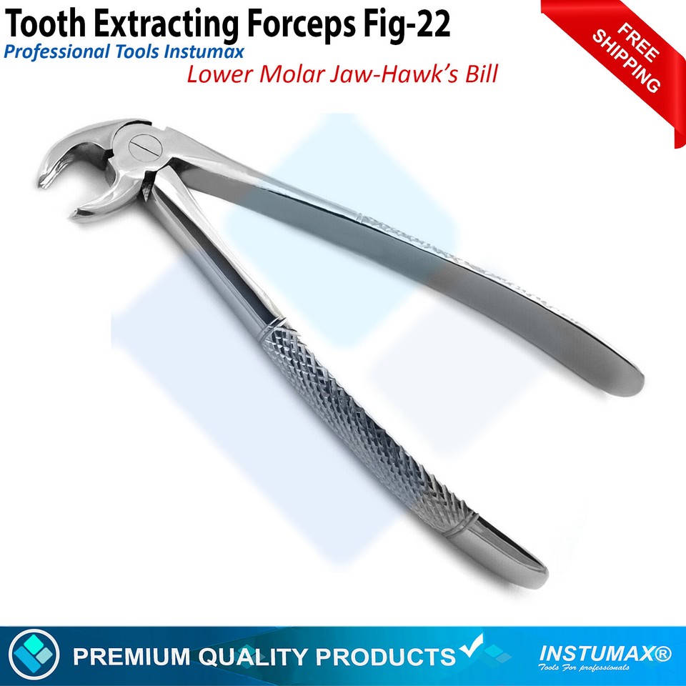 Tooth Extraction Kit for Dentists and Surgeons with Forceps and Root ...
