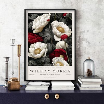 William Morris Druck, William Morris Ausstellung Poster Floral, Blume (238c)