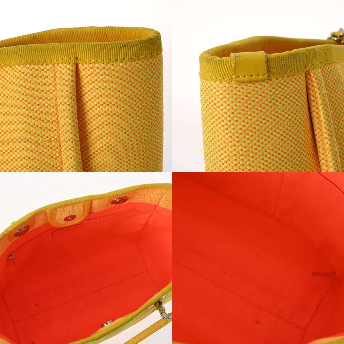 CHANEL Deauville yellow A67001 tote bag 800000125124000 | eBay