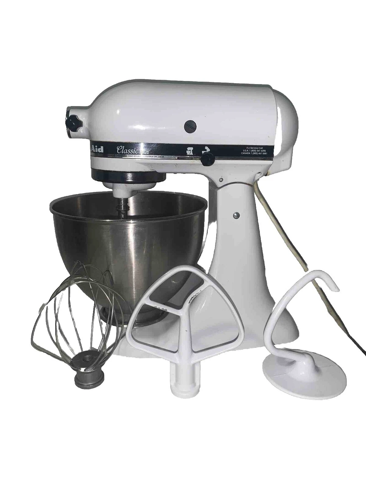 KitchenAid Countertop Mixers with Stainless Steel Bowl White