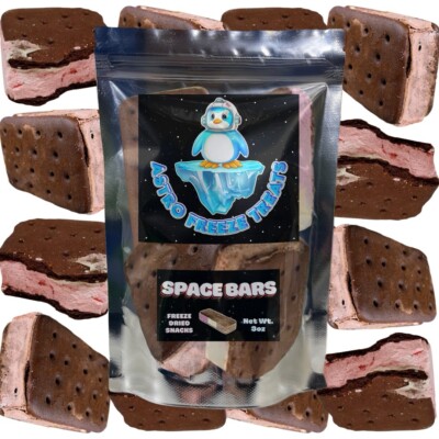 Freeze Dried Ice Cream - Neapolitan Bars- 3oz Bag- Variety Crunchy Candy