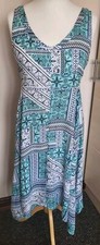 Ladies Size 16 Bonmarch Pretty Dress. Uneven Hemline. Feminine Flowing And...