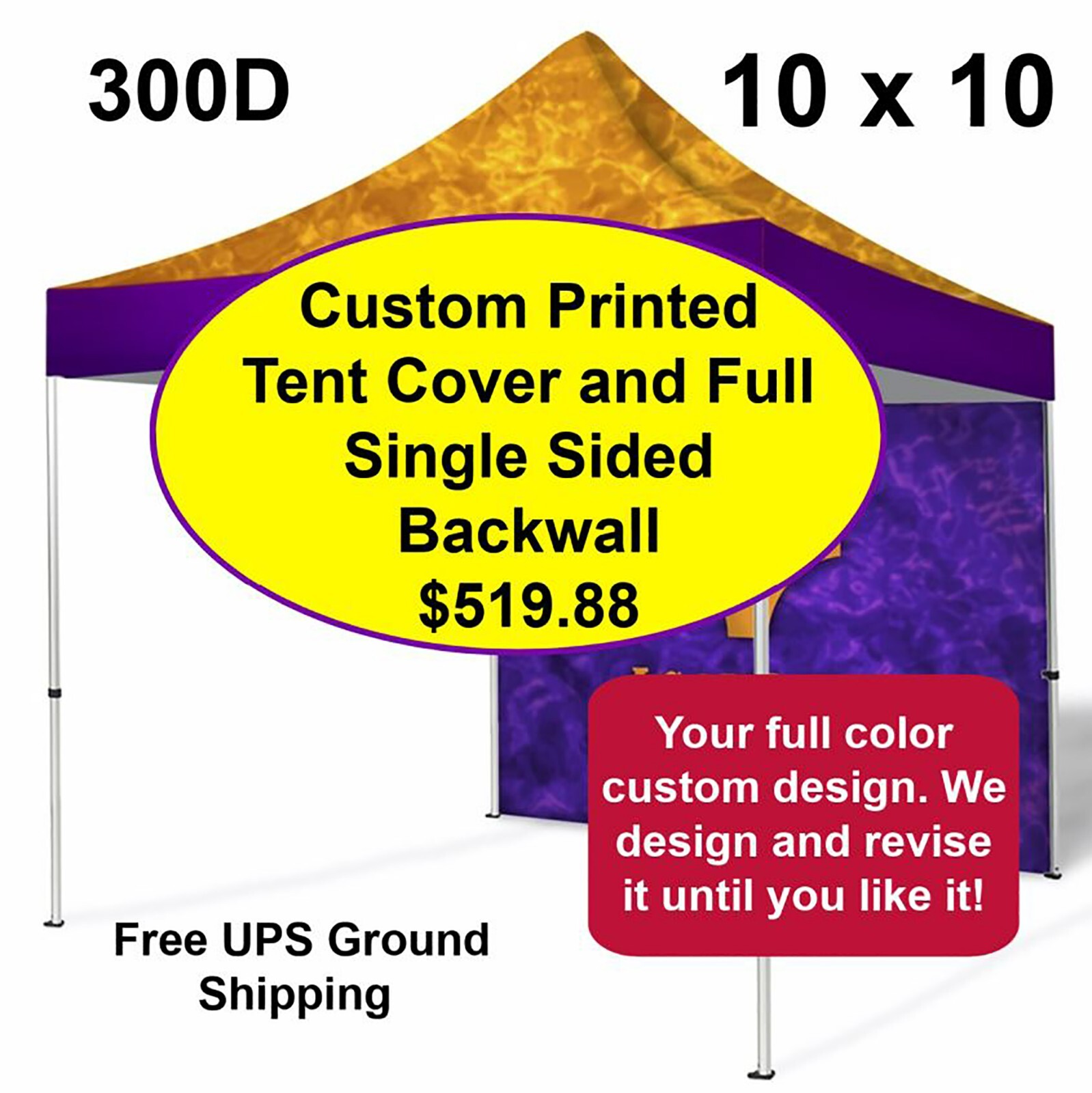 300d & Full Backwall Full Color Printing